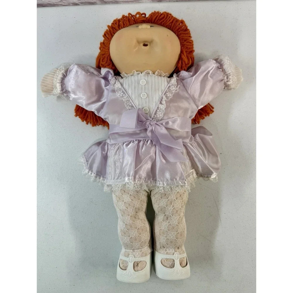 Cabbage Patch Kids Doll 1985 Green Eyes Orange Hair 1 Dimple Xavier Roberts MINT